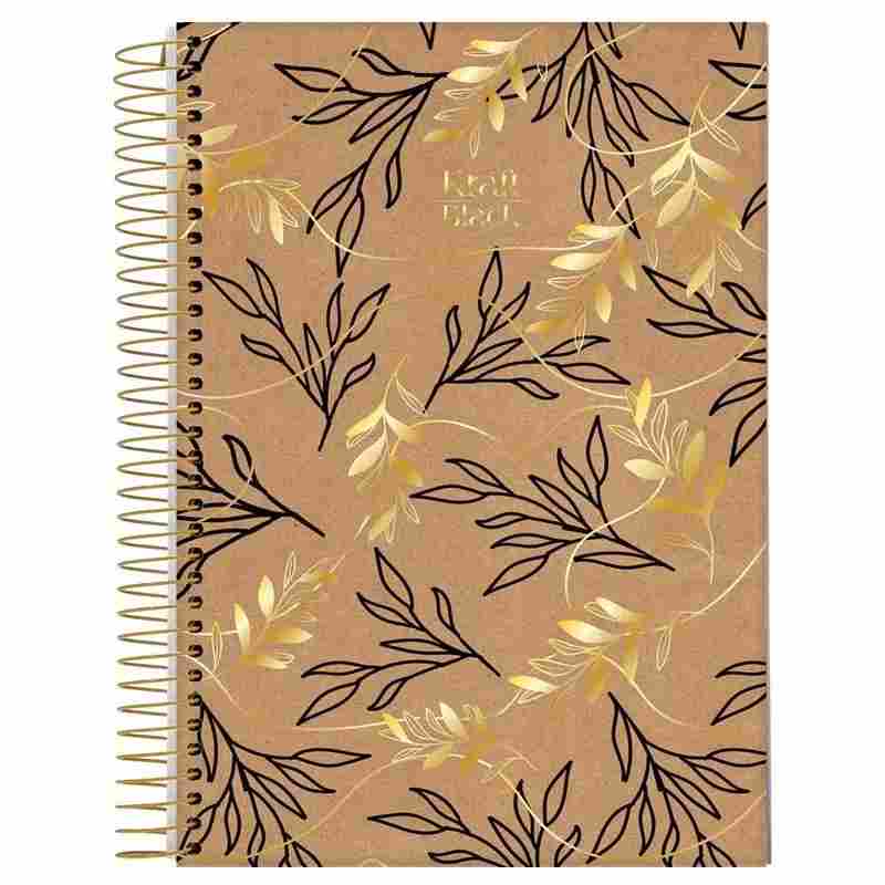CADERNO 10X1 KRAFT BLACK